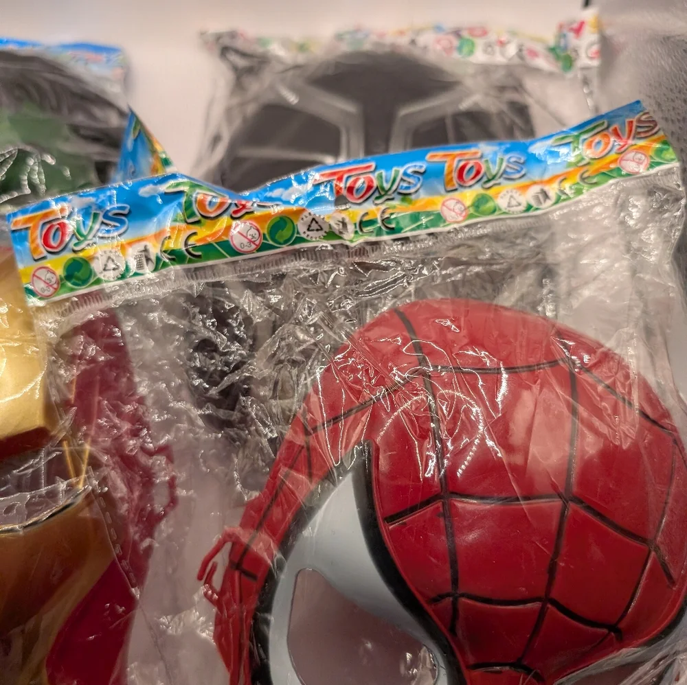 🦋 4 Superhero Toy Masks Set